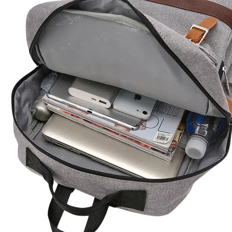 Asia™ Retro Laptop Backpack with USB Port, photo 8