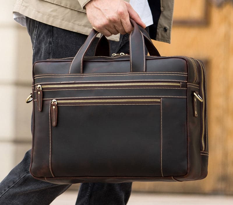 The Honey Pro 20L Genuine Leather Laptop Briefcase, 17", photo 11