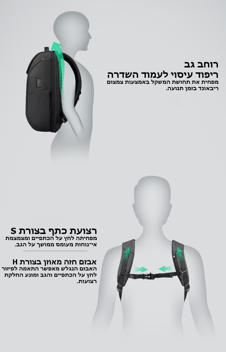 The Gryvonor™ Evolve 18L Laptop Backpack with USB Port, photo 11
