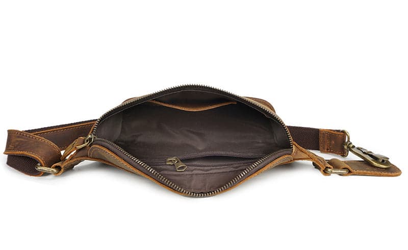 Blitz Platinum Crazy Horse Leather Waist Pouch, photo 6