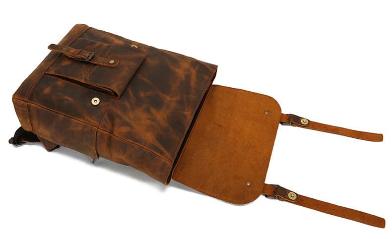 Superchargd Prime Crazy Horse Leather Laptop Backpack, photo 11