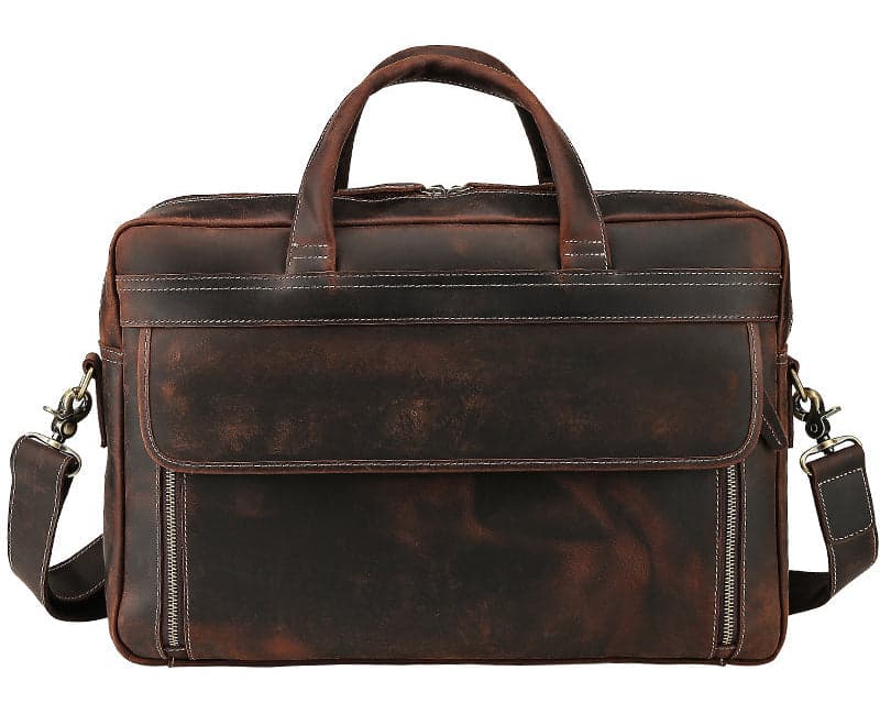 The Glide Pro 20L Genuine Leather Laptop Briefcase, 17", photo 12