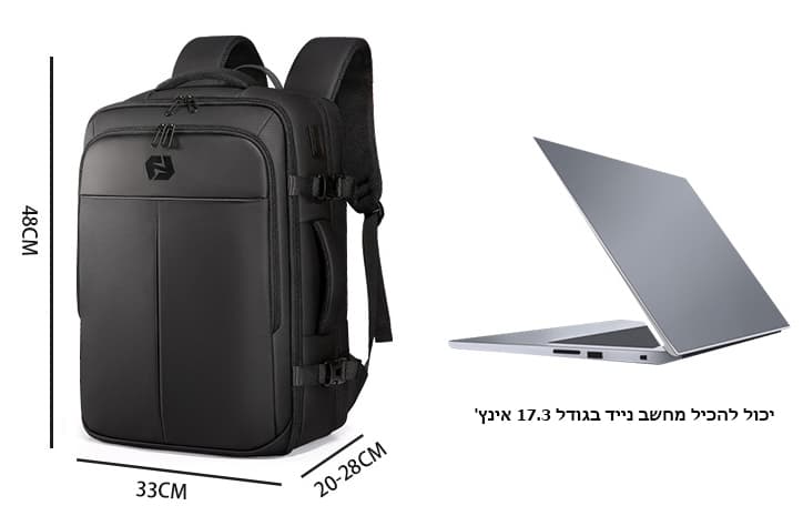 Novyra Quantum 30L Laptop Backpack with USB Port, photo 3