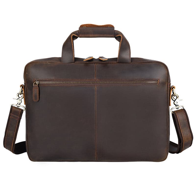 Xenthos Supreme 18L Crazy Horse Leather Laptop Briefcase, photo 10