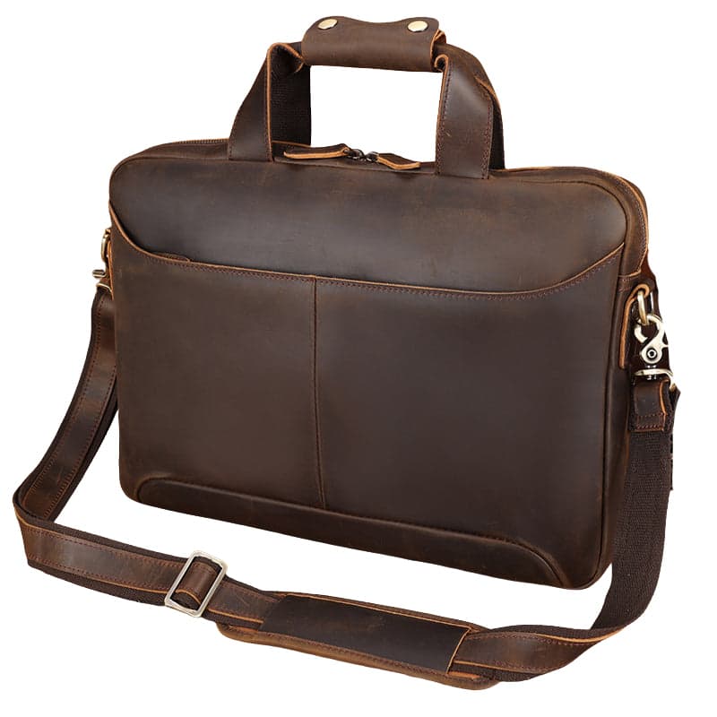 Xenthos Supreme 18L Crazy Horse Leather Laptop Briefcase, photo 13