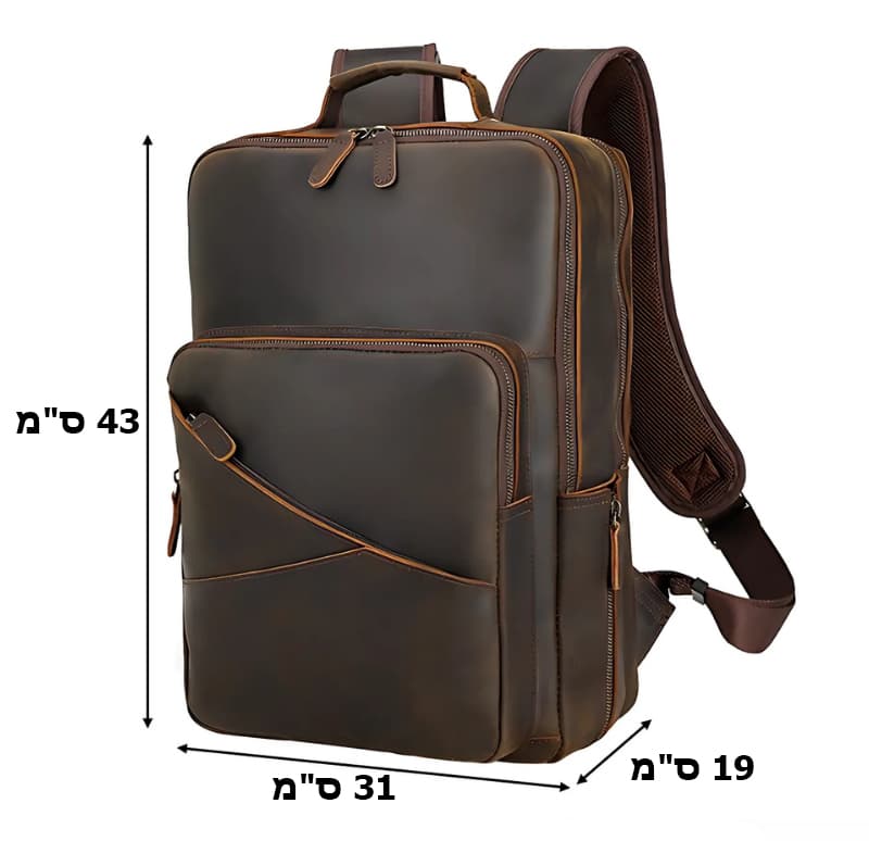 Quornex ProX 35L Genuine Leather Laptop Backpack, photo 6