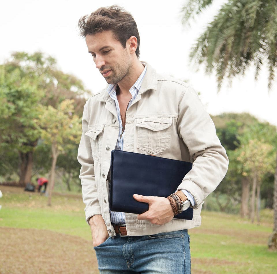 The Ocean Pro Genuine Leather Laptop Sleeve for 15 to 16 Inch Laptops, photo 8