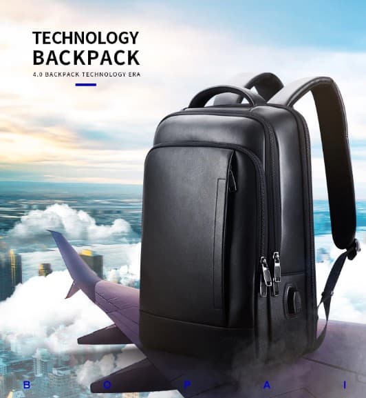 The Mulhens Leather Business Backpack with USB and Type-C, photo 8