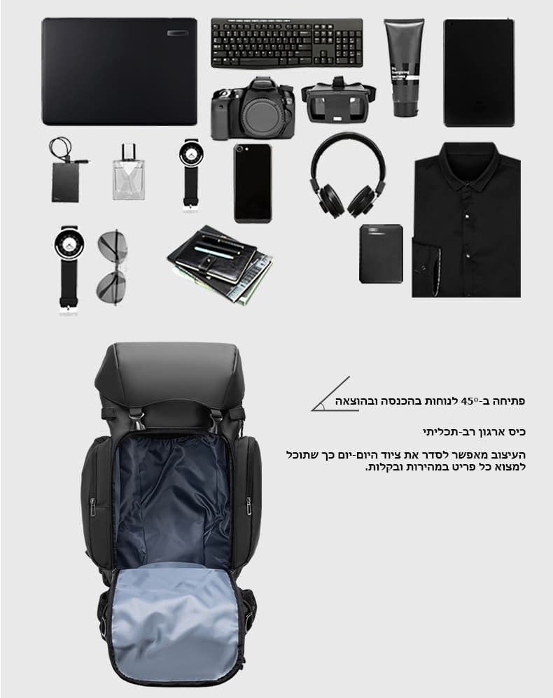 Quoltrax Turbo 35L Laptop Backpack with USB Port, photo 8