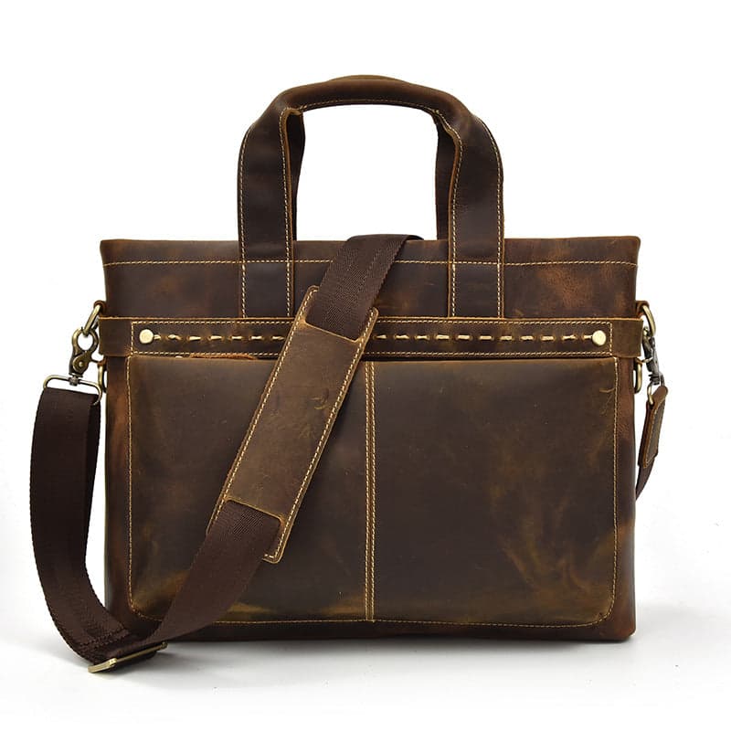 The Hyperflux Supreme Genuine Leather Laptop Briefcase for 16 Inch Laptops