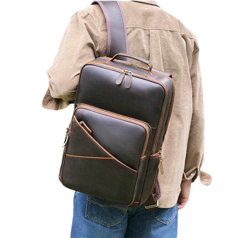 Quornex ProX 35L Genuine Leather Laptop Backpack, photo 14