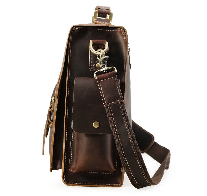 The Badger Pro 20L Crazy Horse Leather Laptop Briefcase, 17", photo 9