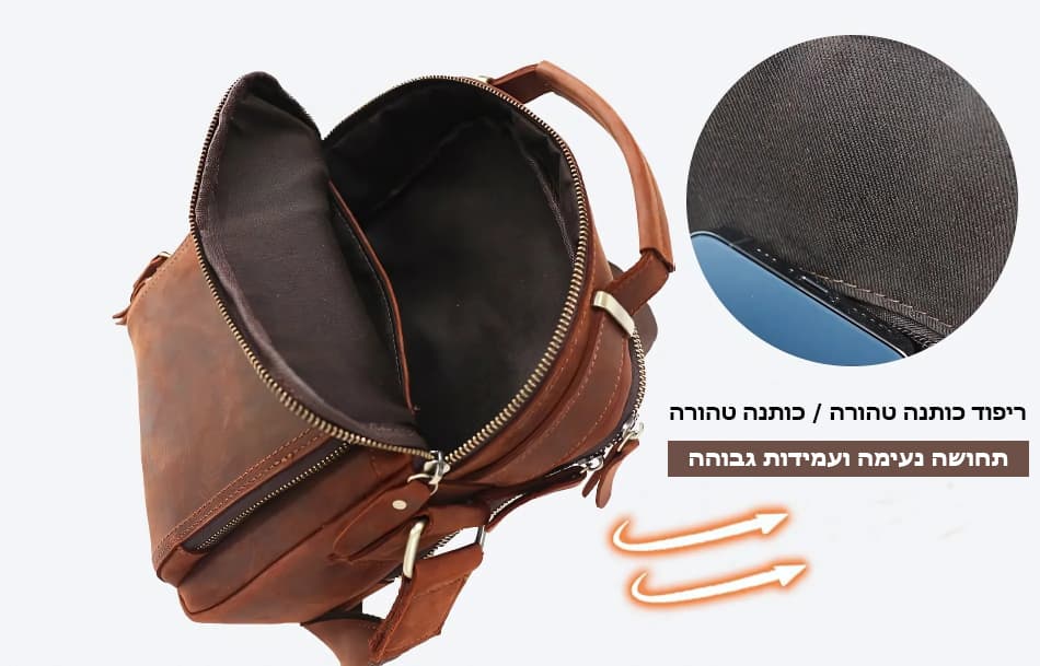 Cop™ Pro Genuine Leather Crossbody Bag for 9.7" iPad, photo 7