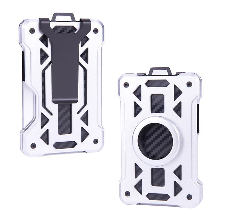 Cybrion™ Ultra Aluminum RFID Wallet with AirTag Slot