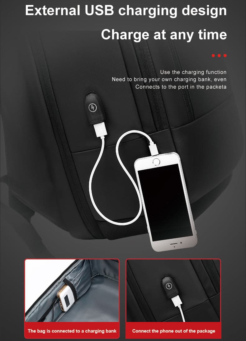 Veloce Quantum 35L Laptop Backpack with USB Port, photo 10