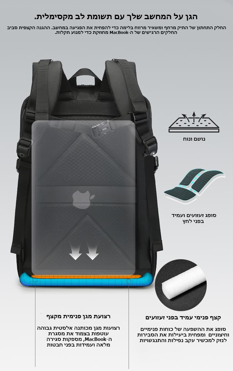 Axonir Elite 35L Laptop Backpack in 900D Fabric, photo 9