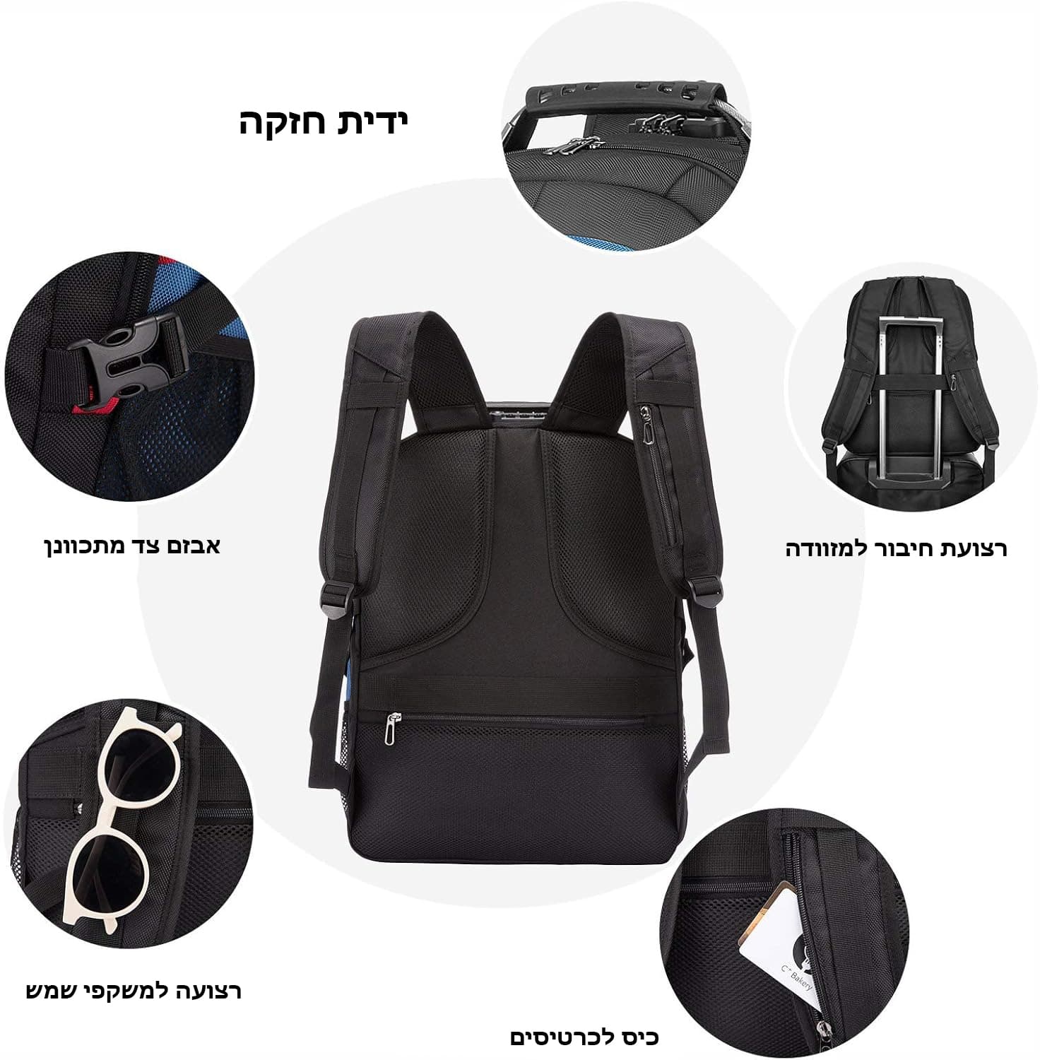 Quinox Platinum Laptop Backpack up to 45L with USB Port, photo 10