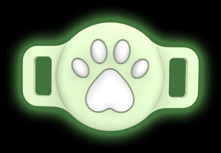 Luna Paw-Print Silicone AirTag Collar Holder for Dogs and Cats, photo 20