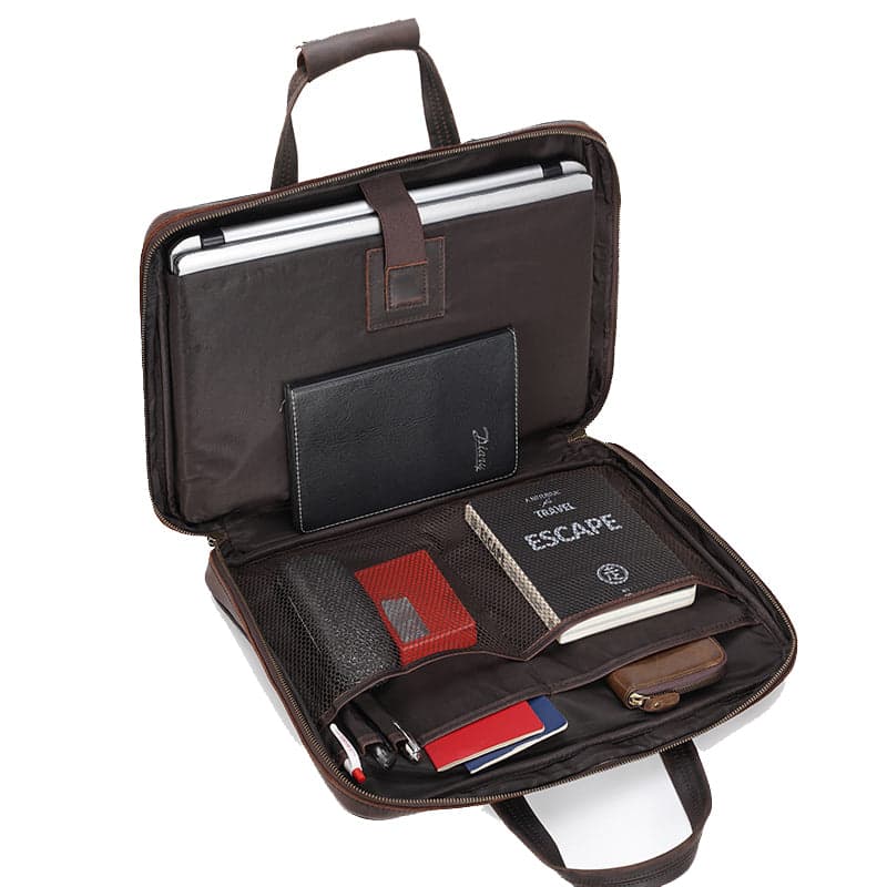 The Nigerian Pro 20L Genuine Leather Laptop Briefcase, photo 4