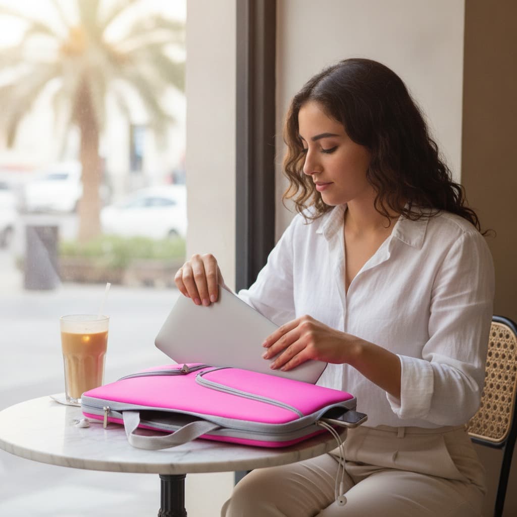Citrate Neoprene Laptop Sleeve with Hidden Handles, photo 3