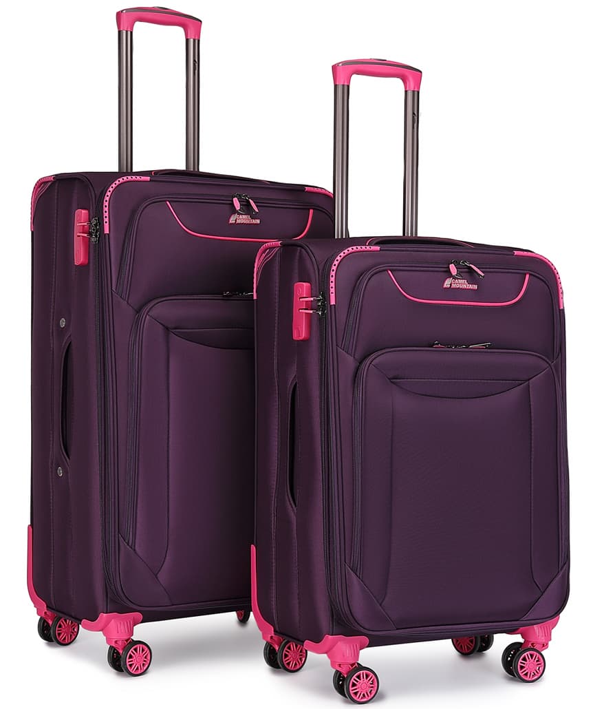 Camel Mountain Titan 24 and 28 inch Two-Piece Suitcase Set