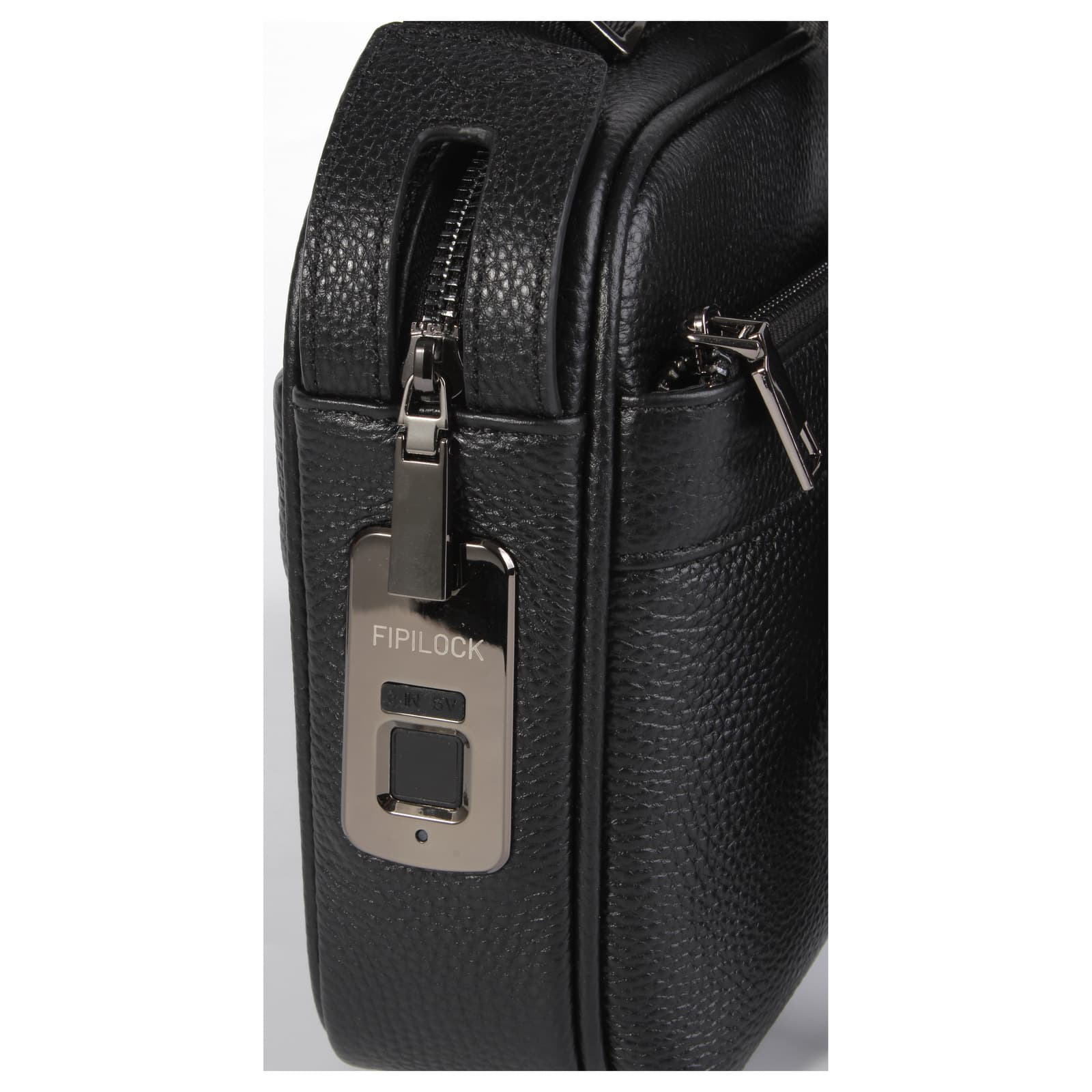 Innsbruck Genuine Leather Fingerprint Lock Crossbody Bag, photo 5