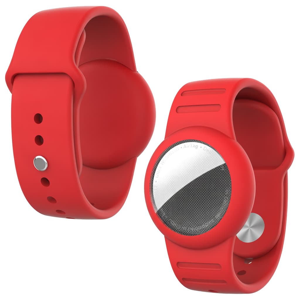 Como Silicone Kids' AirTag Wristband with Waterproof Capsule