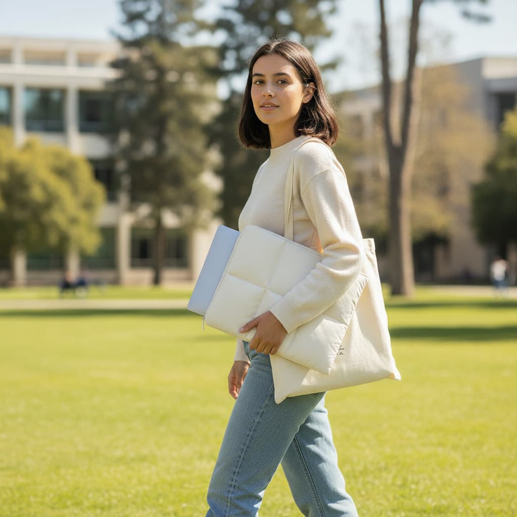 Bilbao Puffy Laptop Sleeve with Magnetic Closure, photo 2