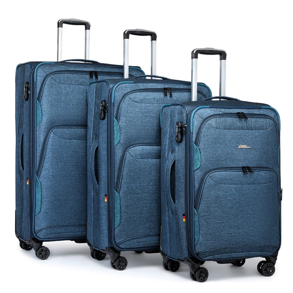 Camel Mountain Platinium Three-Piece Expandable Softshell Suitcase Set, 20, 24 and 28 inch, photo 20