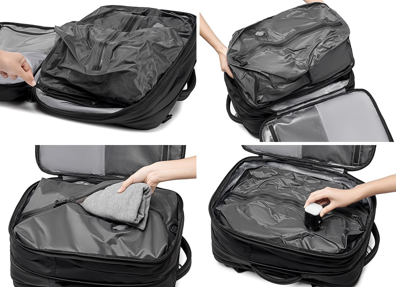 Messina Men's Expandable Business Backpack, 23 to 34 L, with USB Port, photo 6