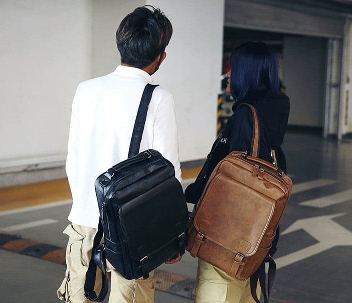 Promis™ Lux PU Leather Laptop Backpack, photo 5