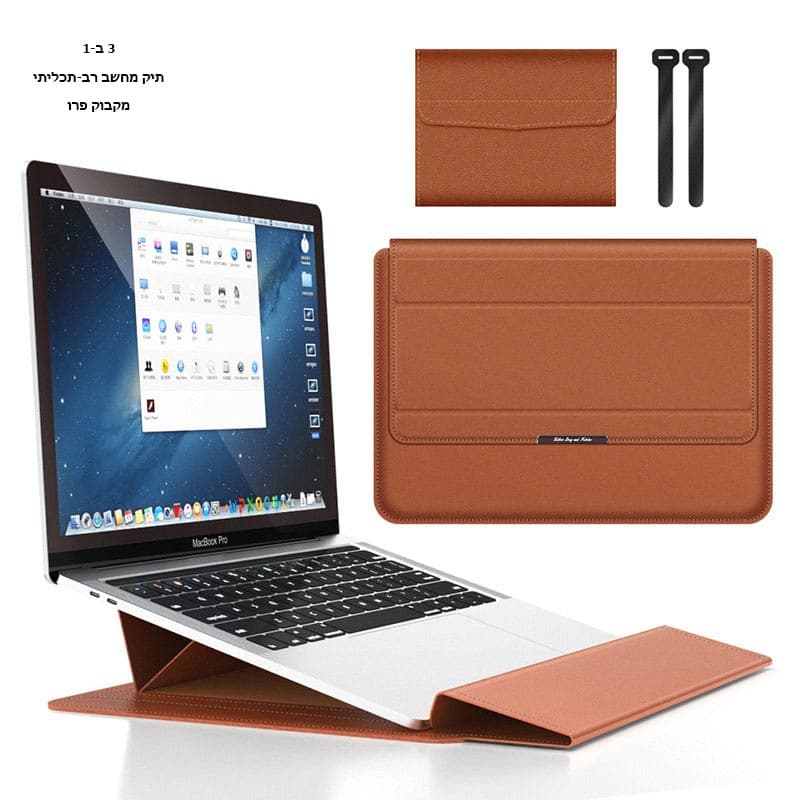 Dynaris™ Prime PU Leather Laptop Sleeve with Stand, photo 14
