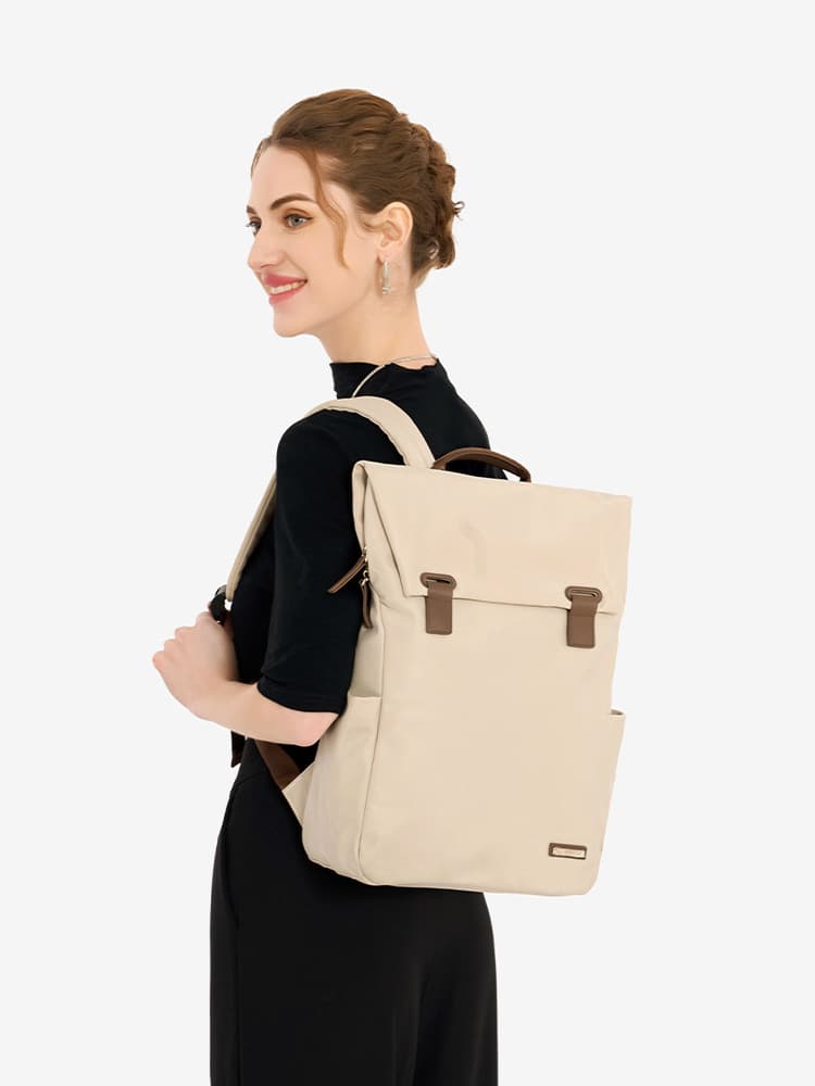 Lucca Women's Flap Backpack with Magnetic Closure, photo 3