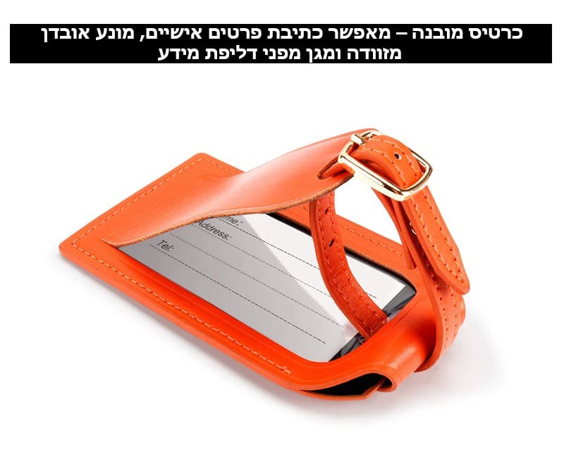 Ignyros Leather AirTag Luggage Tag, photo 9
