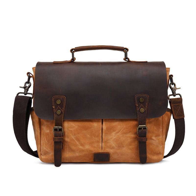 Tropicana Prime 11L Leather and Canvas Laptop Briefcase, photo 9
