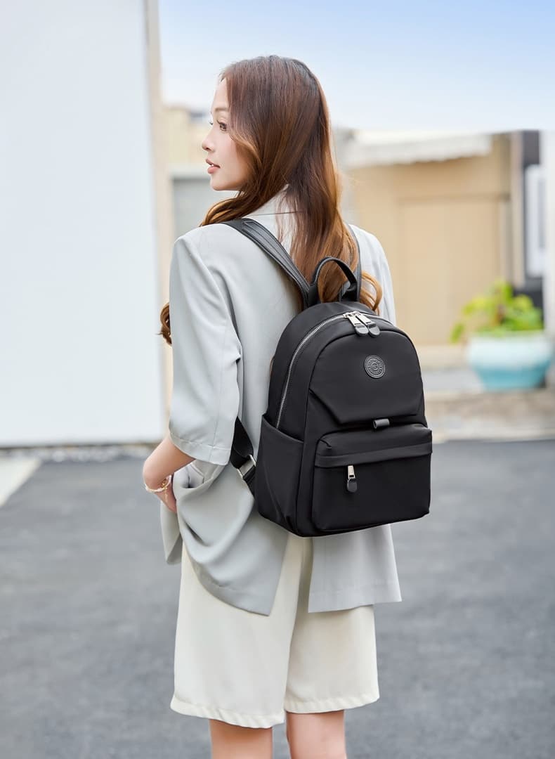 Genova Women's 13-Inch Laptop Backpack in Soft Nylon, photo 5