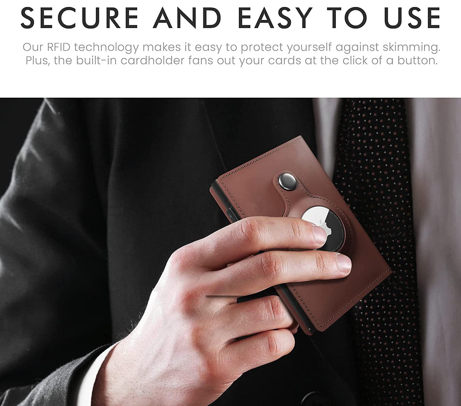The Dudesโข Pro AirTag Wallet with RFID Protection, photo 13