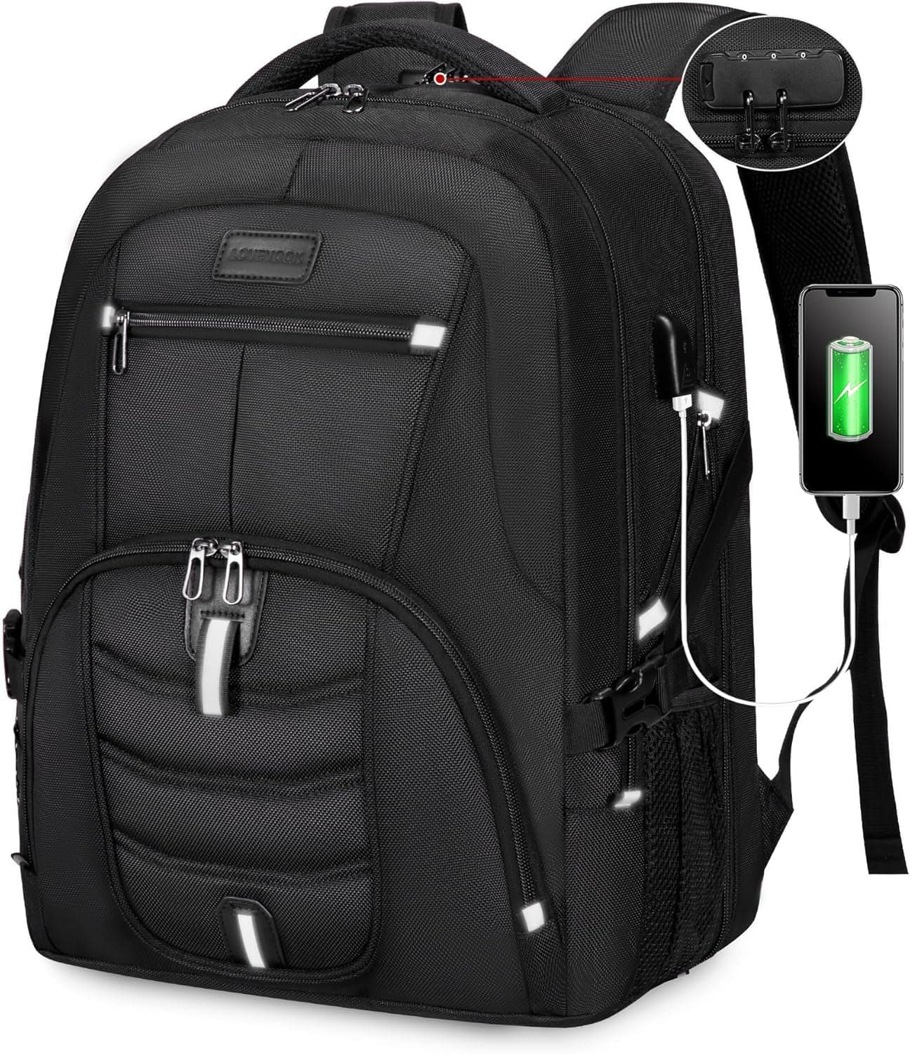 Quinox Platinum Laptop Backpack up to 45L with USB Port, photo 13