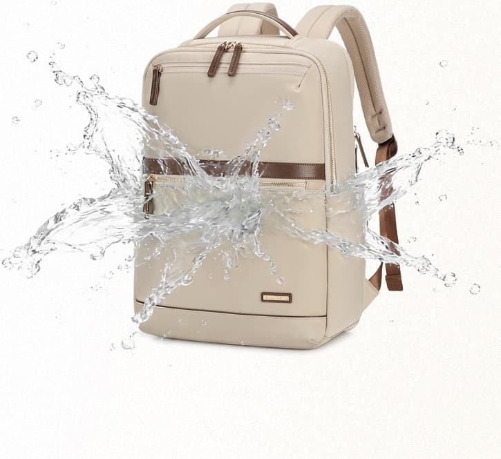Elise Women's Laptop Backpack with Faux Leather Band, photo 15