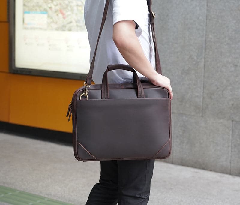The Nigerian Pro 20L Genuine Leather Laptop Briefcase, photo 11
