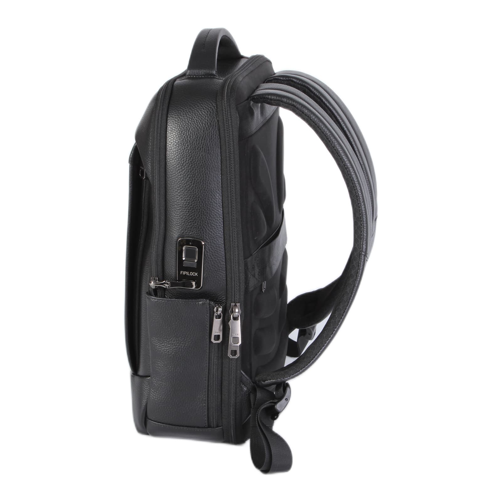 Bern PU Leather Fingerprint Lock Backpack, photo 3