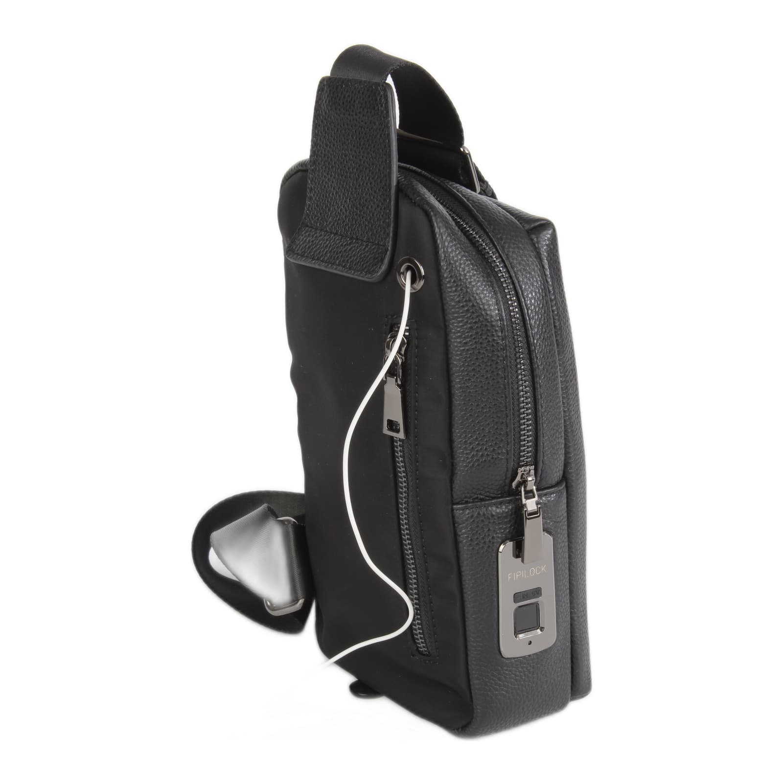 Salzburg Genuine Leather Fingerprint Lock Chest Bag, photo 5