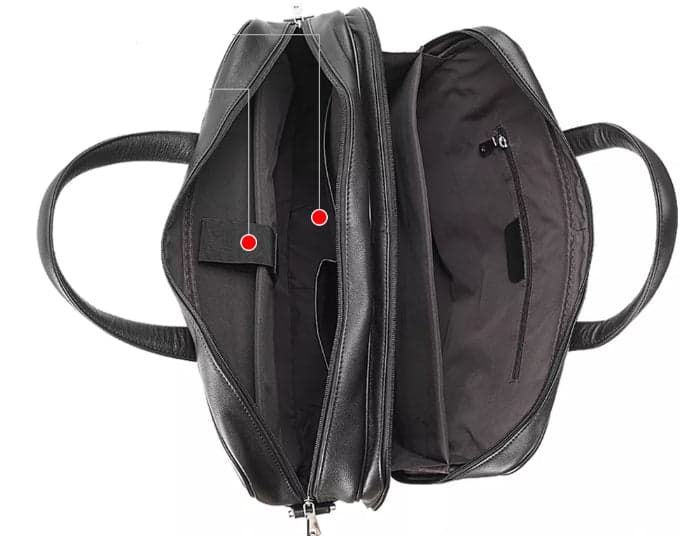 The Johnny Pro Genuine Leather Laptop Briefcase, up to 17", photo 5