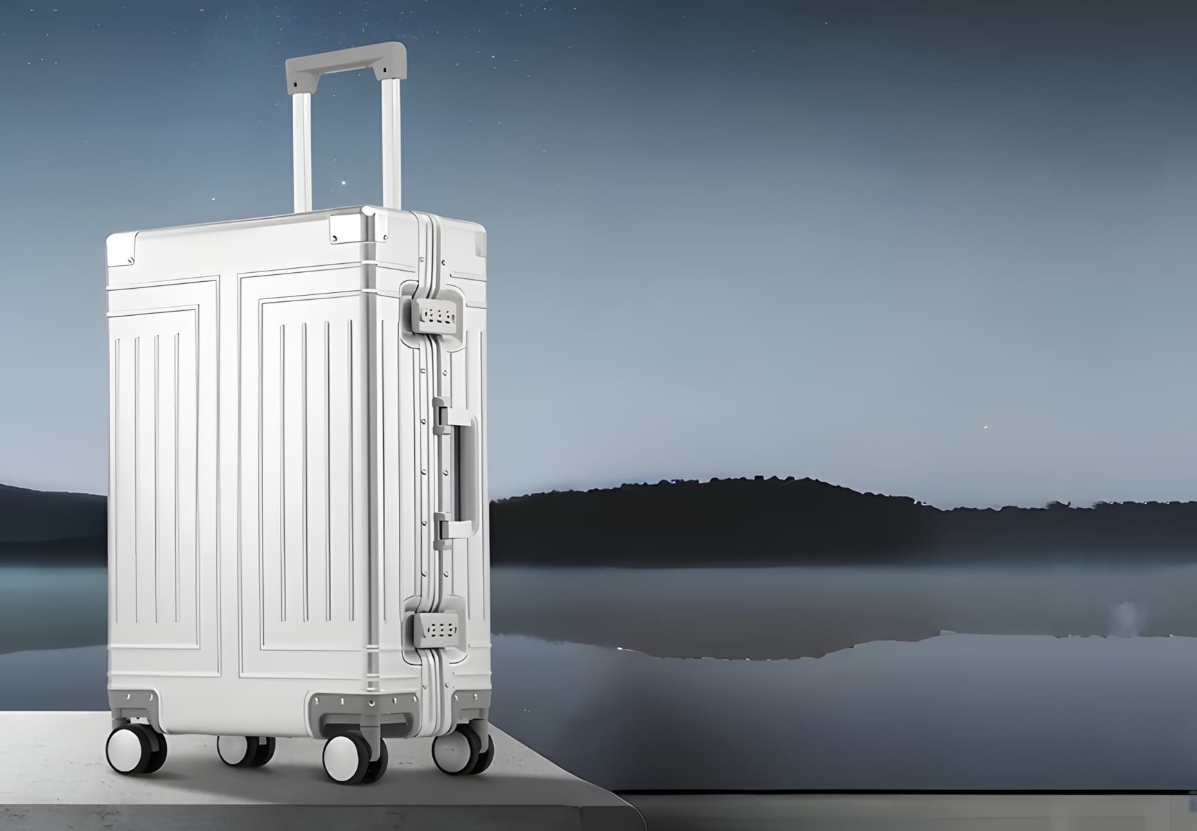 Monaco 2-Piece Aluminum Suitcase Set, 20" and 28", with TSA Locks, photo 14