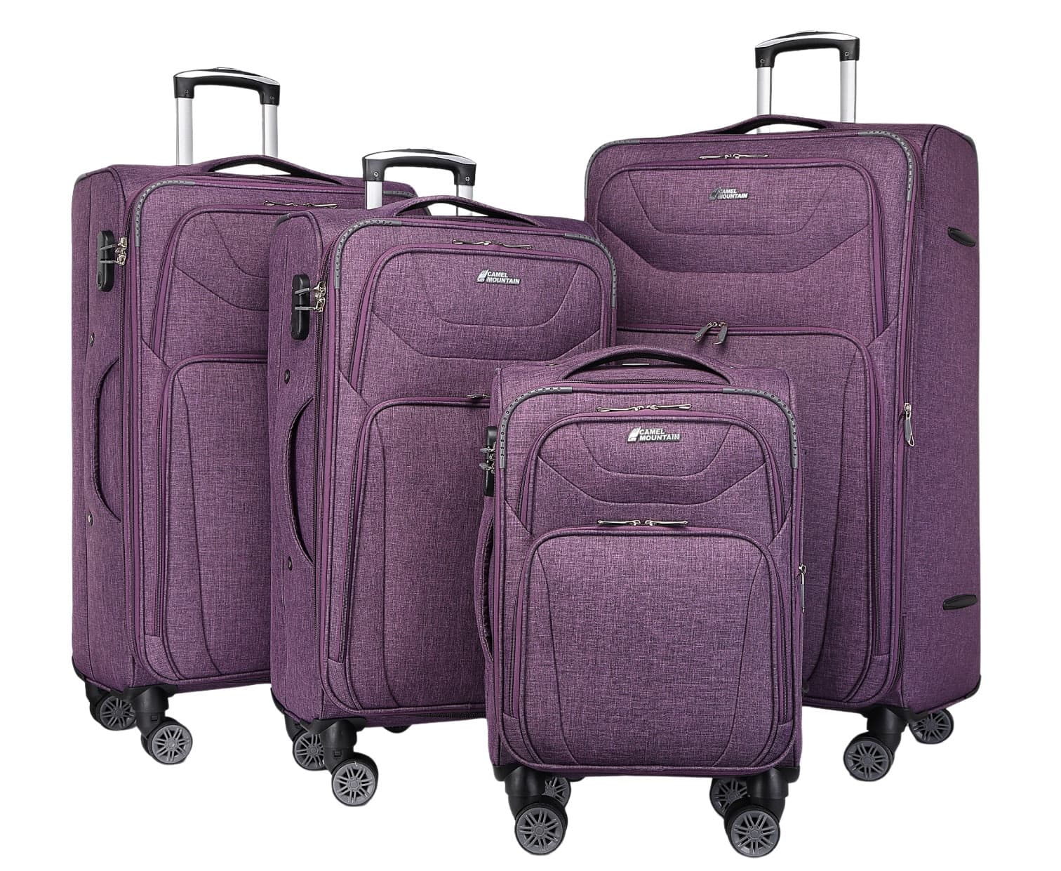 Americano Expandable Soft Suitcase Set of 4, photo 14