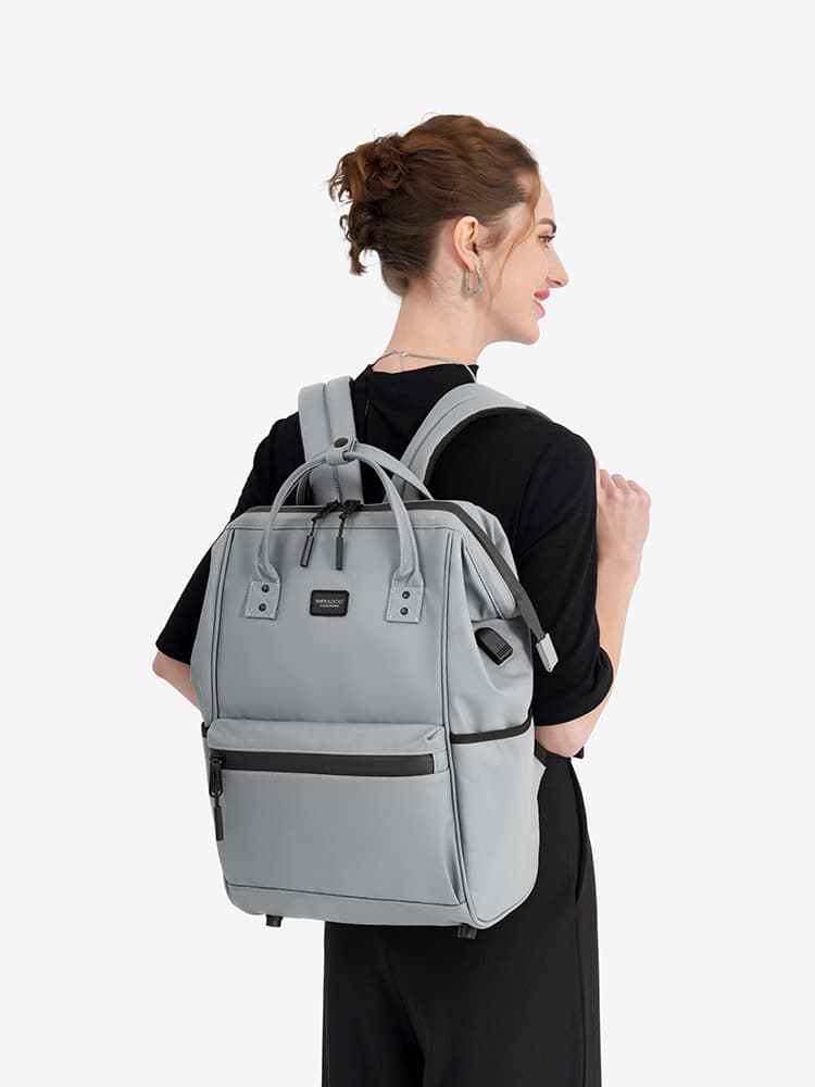 Bologna Wide-Opening Laptop Backpack with USB Port, photo 4