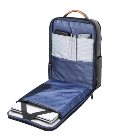 The Company™ Genuine Leather Laptop Backpack with USB Port, photo 3