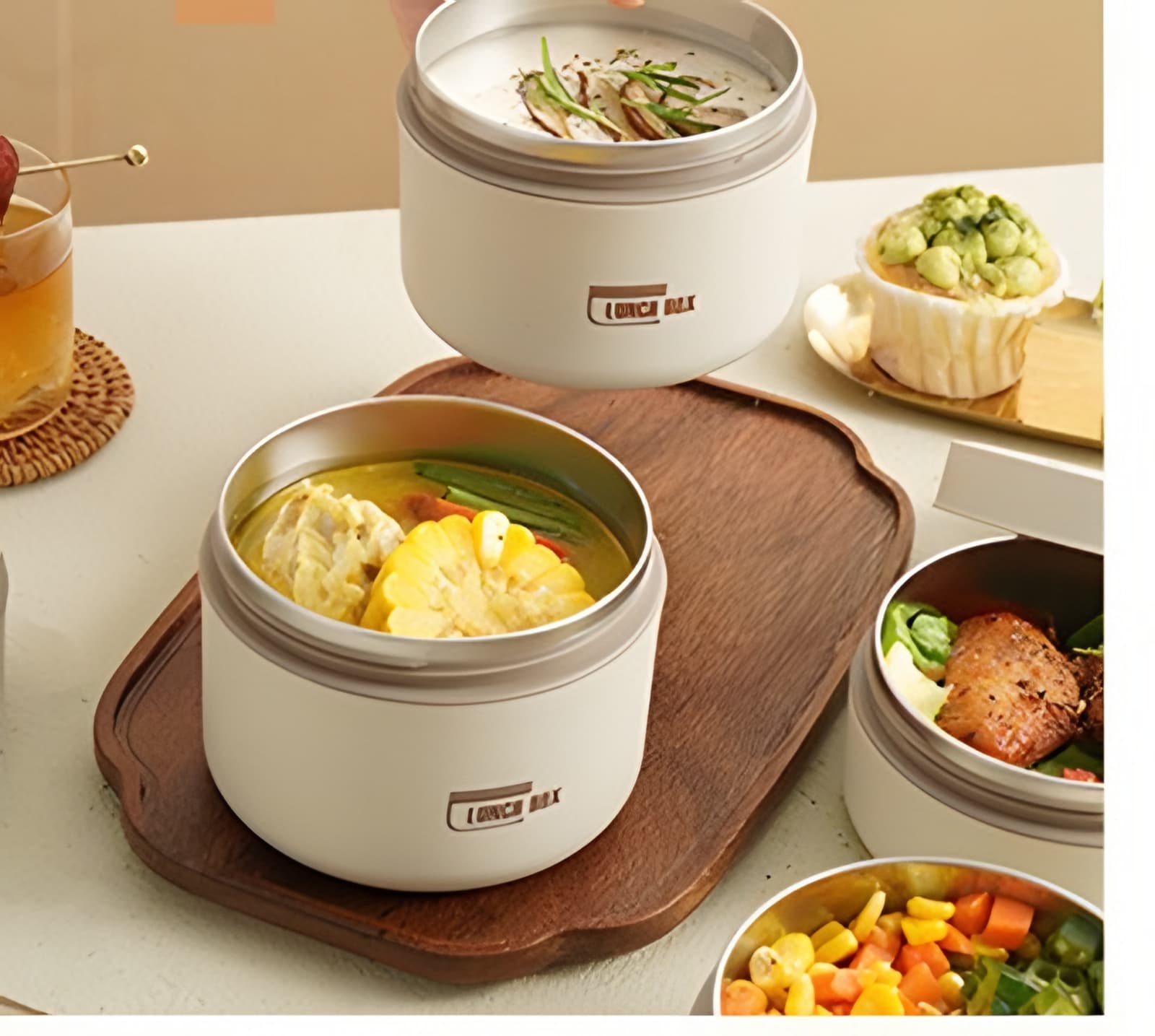 Lyon Insulated Stainless Steel Lunch Box Set with Thermal Bag, photo 14