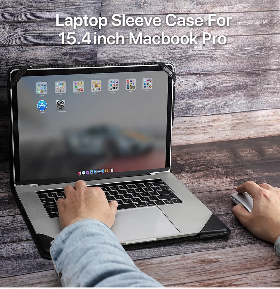 The Ocean Pro Genuine Leather Laptop Sleeve for 15 to 16 Inch Laptops, photo 6