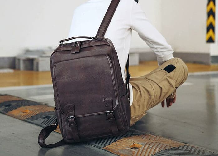 Promis™ Lux PU Leather Laptop Backpack, photo 17